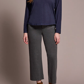 Tribal Tribal L/S V Neck Top W/Flatlock 2282O