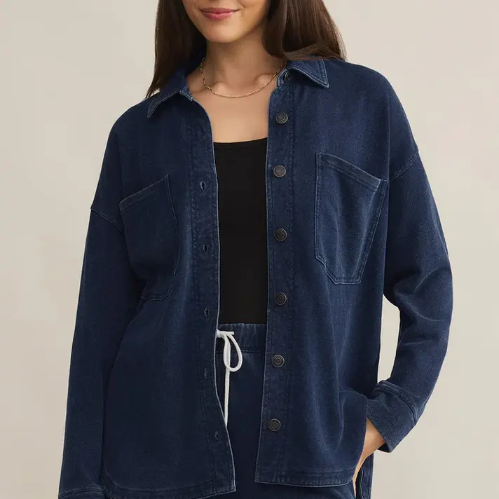 Z Supply All Day Knit Denim Jacket ZJ253869 - Main Street