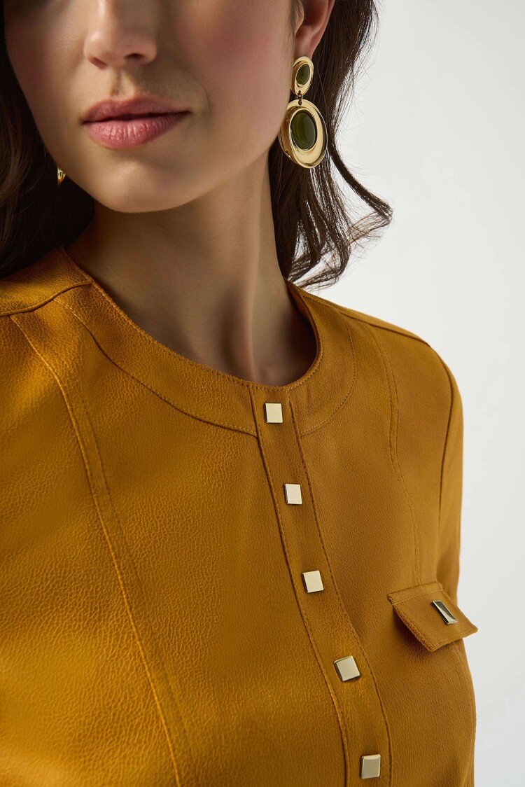 Joseph Ribkoff Joseph Ribkoff Foiled Faux Suede Fitted Jacket 253935