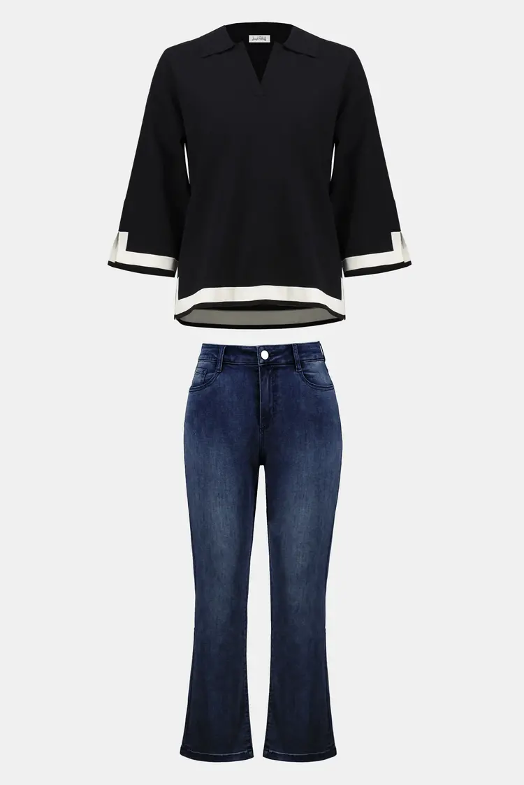 Joseph Ribkoff Joseph Ribkoff Margot Classic Straight Leg Stretch Jeans 252926F25