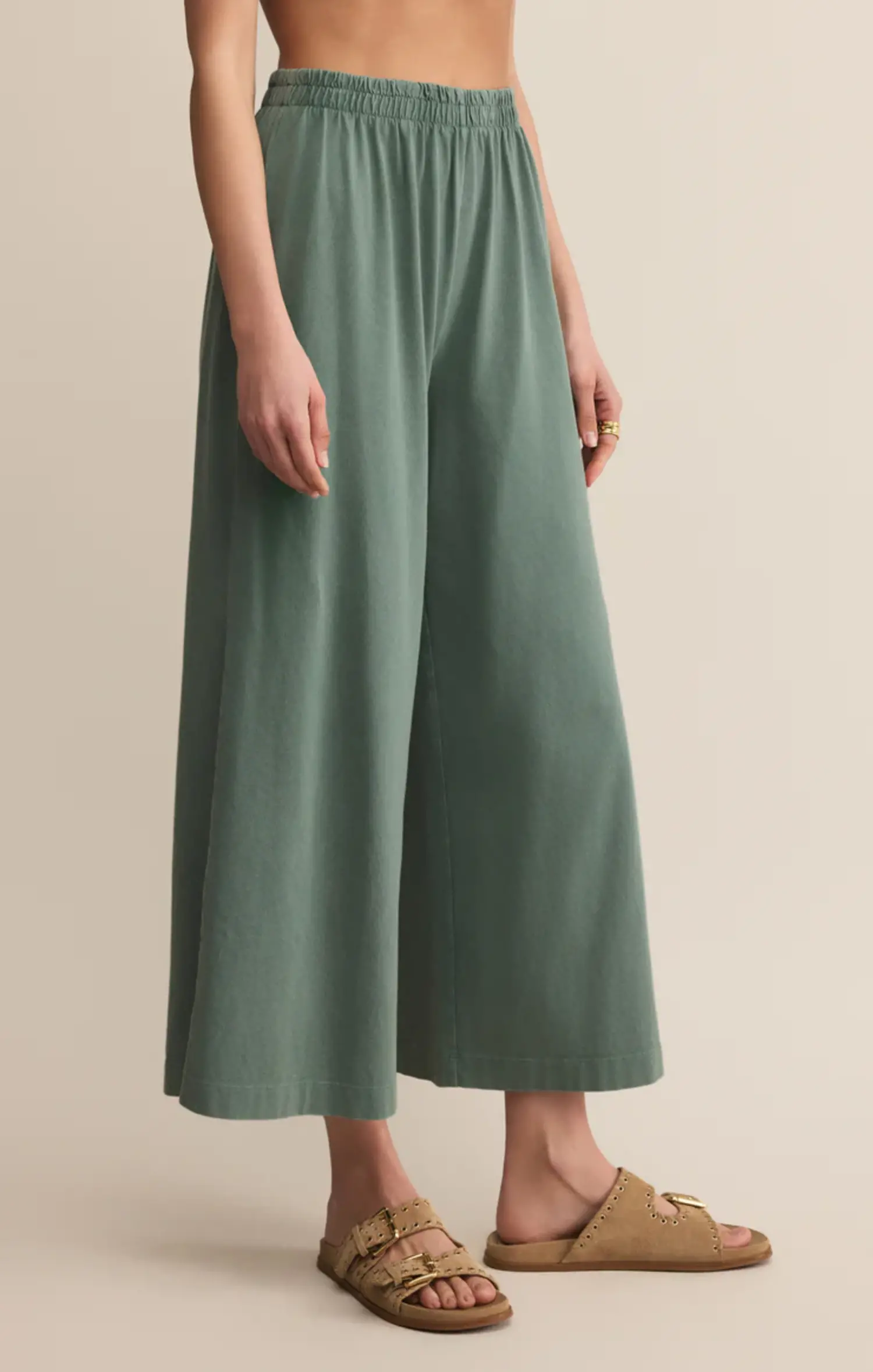 Z Supply Scout Jersey Crop Flare Pant ZP253841 - Main Street