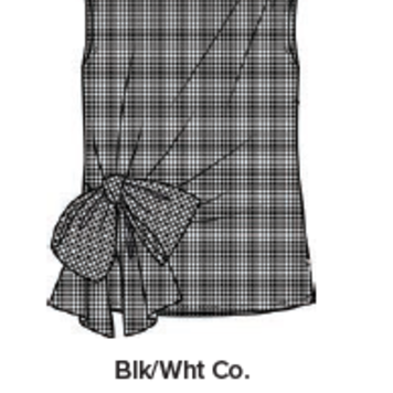 Renuar Renuar Sleeveless Gingham  Top with Side Tie