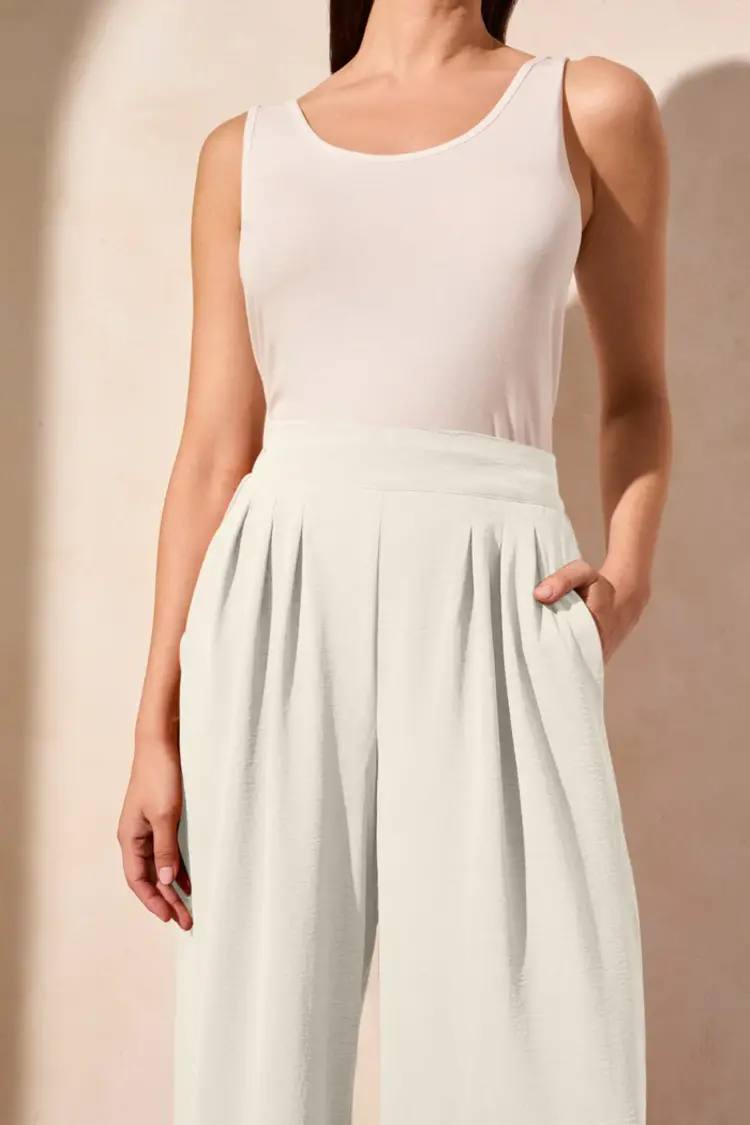 Tribal Tribal 5729O Flowy Pant with Back Elastic Waistband