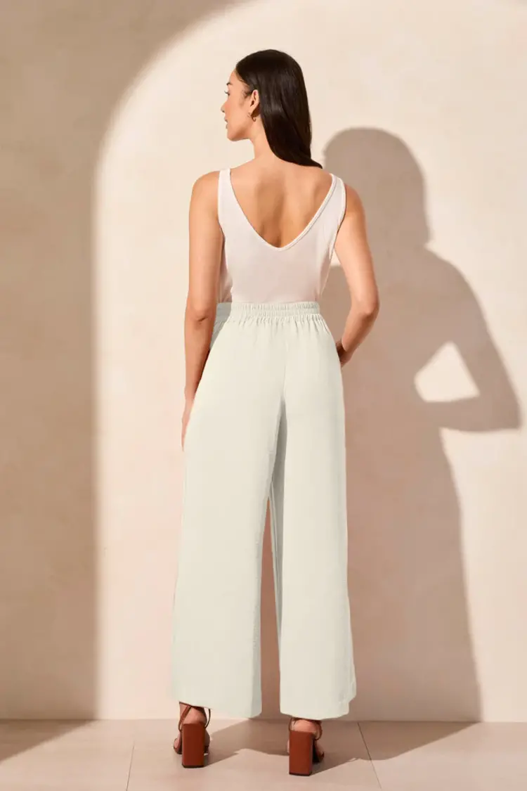 Tribal Tribal 5729O Flowy Pant with Back Elastic Waistband