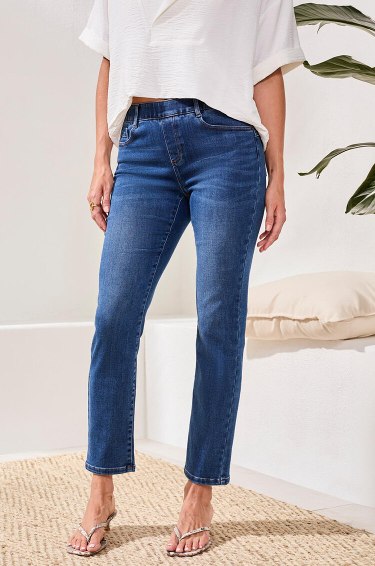 Tribal Tribal 5891O Sophia Curvy Pull On Slim Crop Jean