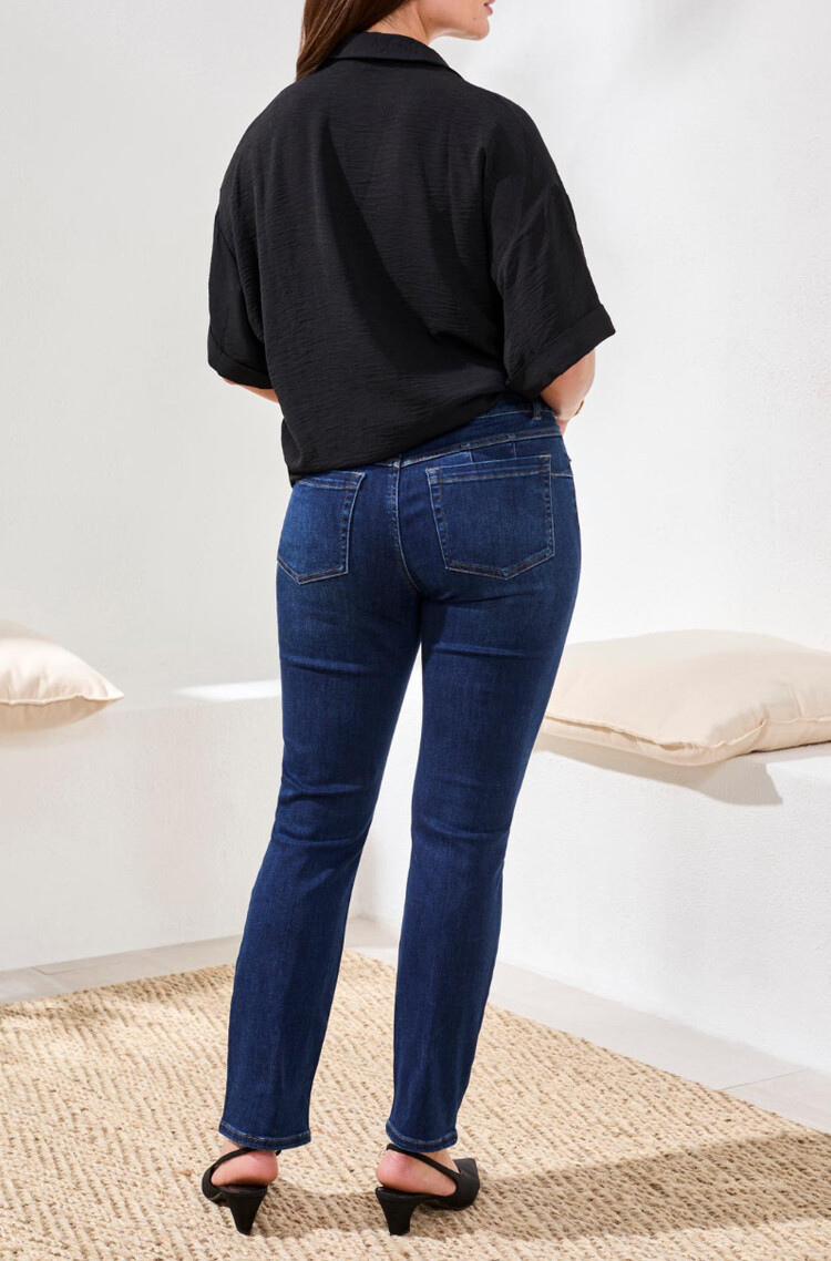 Tribal Tribal 5891O Sophia Curvy Pull On Slim Crop Jean