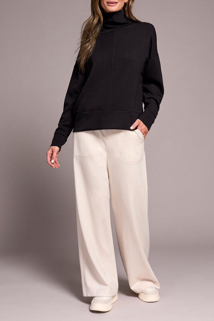 Tribal Tribal Long Sleeve Funnel Neck Top 2275O