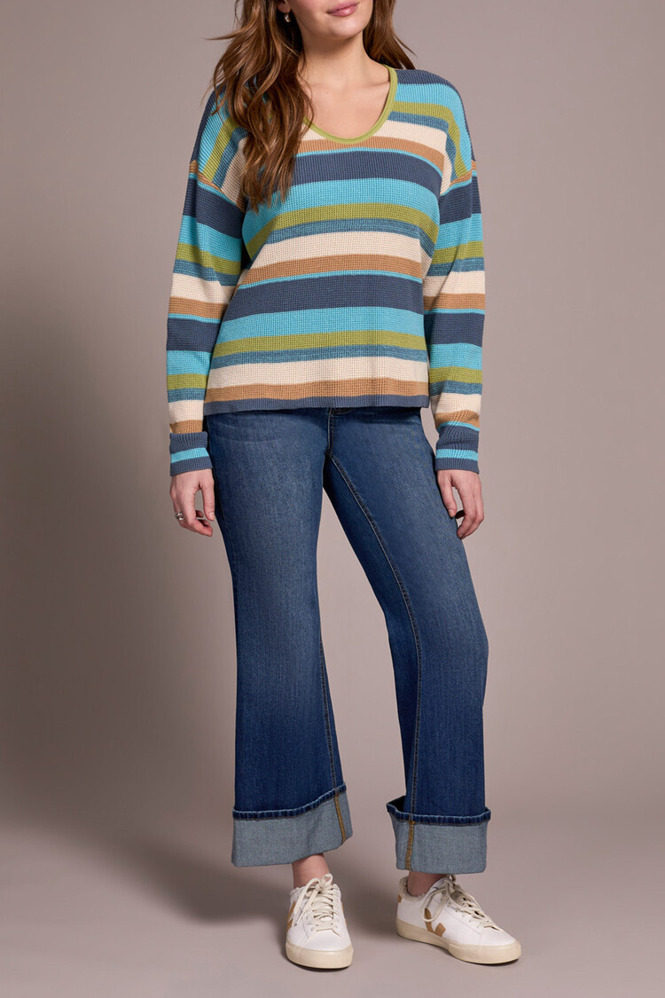 Tribal Tribal Long Sleeve U Neck Sweater 2254O