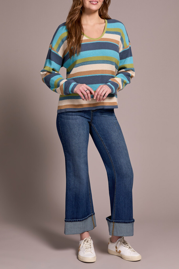 Tribal Tribal Long Sleeve U Neck Sweater 2254O