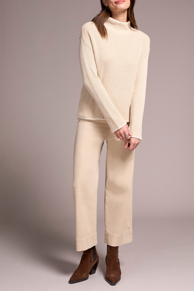 Tribal Tribal 2255O Long Sleeve Funnel Neck Sweater