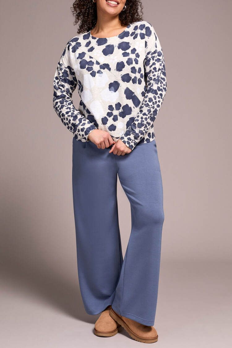 Tribal Tribal 2290O Long Sleeve Crew Neck Top