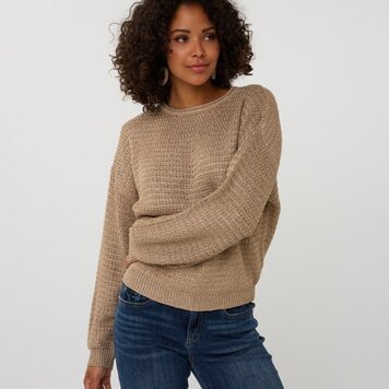 Esqualo Esqualo Oversized Lurex Sweater F2507509