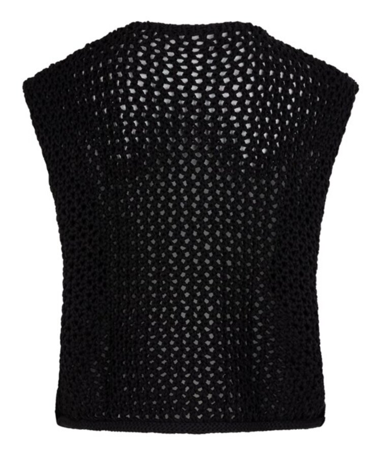 Esqualo Esqualo Cap Sleeve Knit Cardigan W/ Fancy Button Detail F2507501