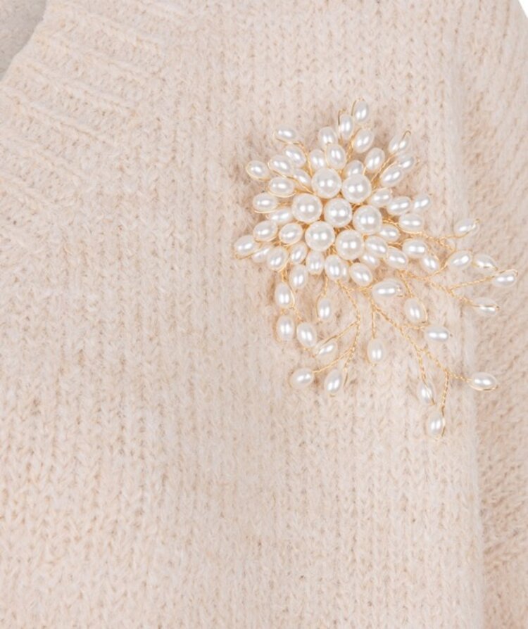 Esqualo Esqualo Oversized V Neck Sweater F2518501