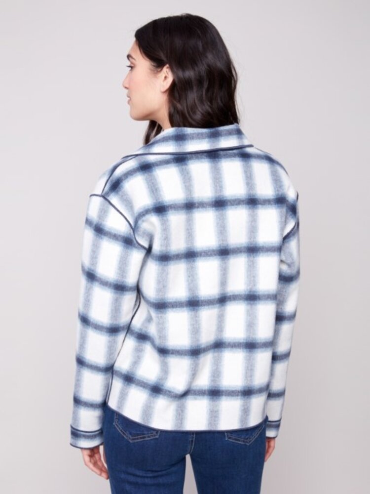 Charlie B Charlie B Reversible Plaid Jacket C6185Y