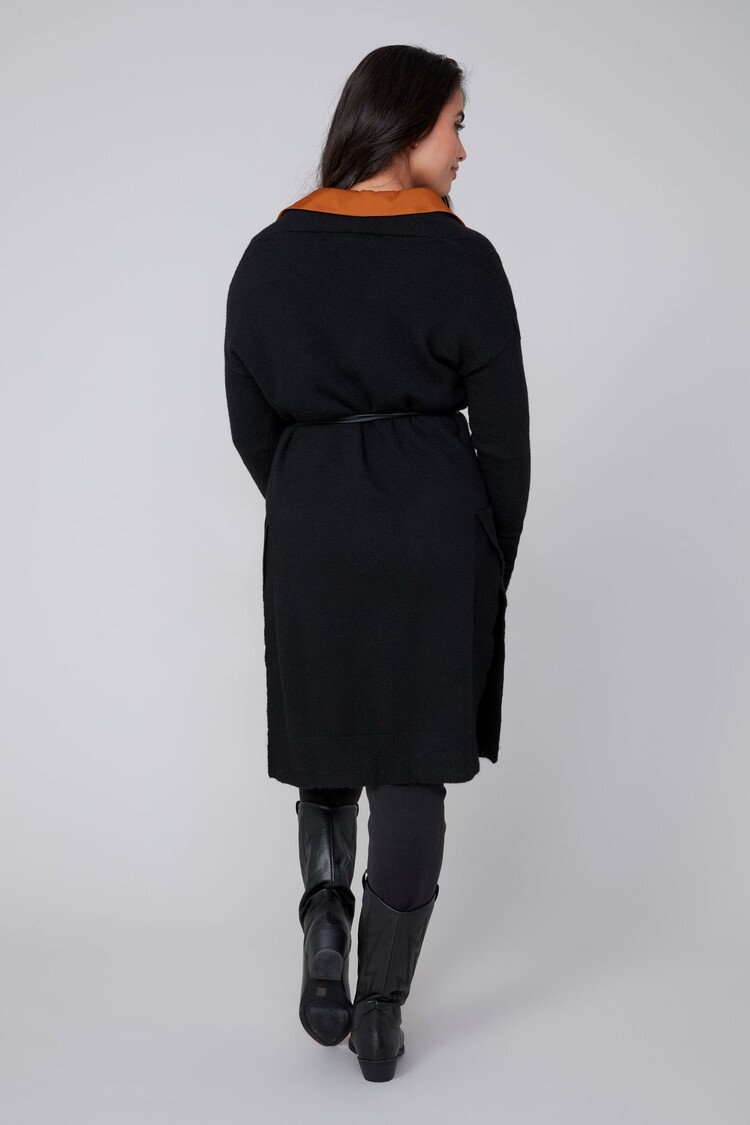 Renuar Renuar Long Knit Open Front Cardigan W/ Pockets R6903