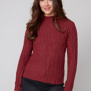 Renuar Renuar Knit Mock Neck Sweater R6909