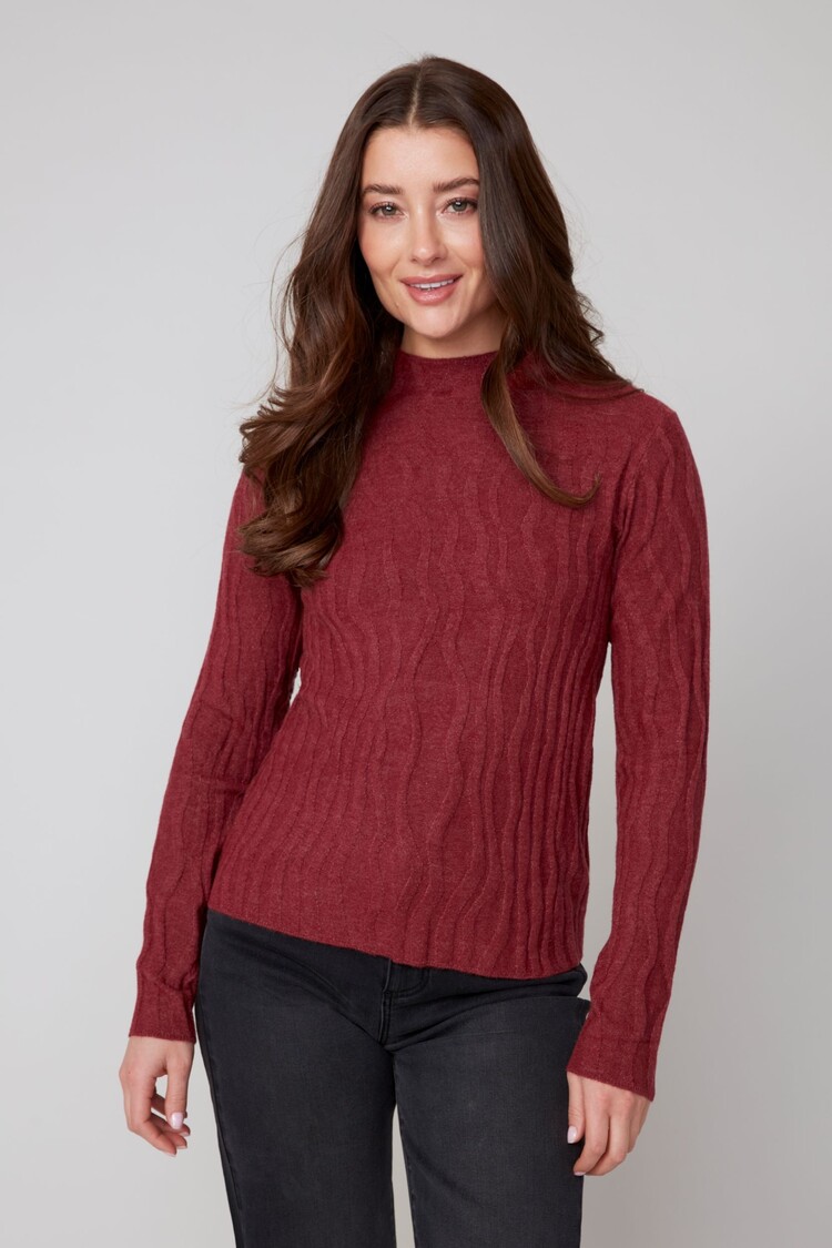 Renuar Renuar Knit Mock Neck Sweater R6909