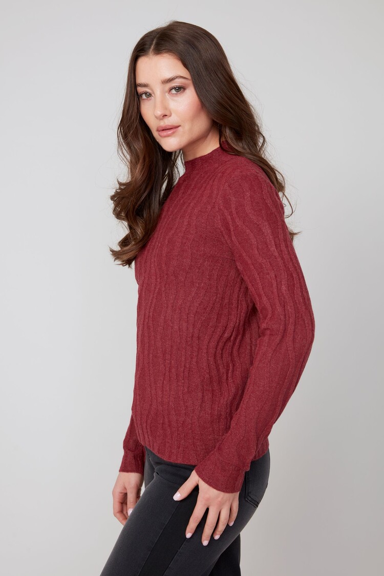 Renuar Renuar Knit Mock Neck Sweater R6909