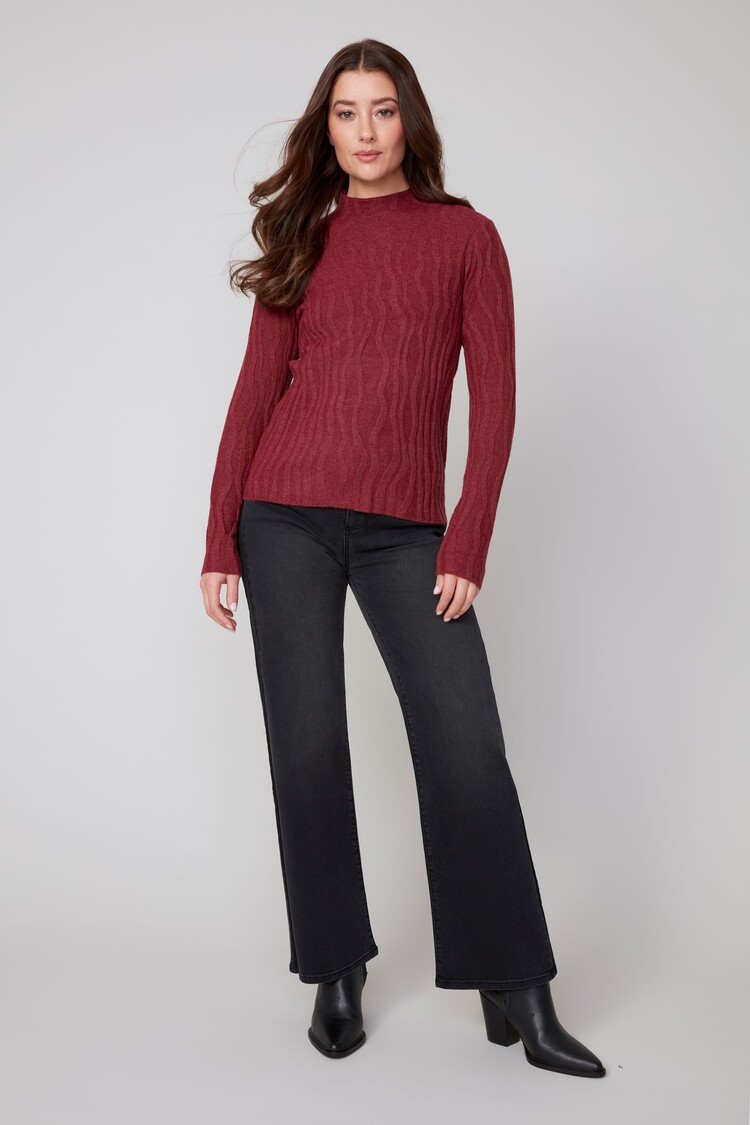 Renuar Renuar Knit Mock Neck Sweater R6909