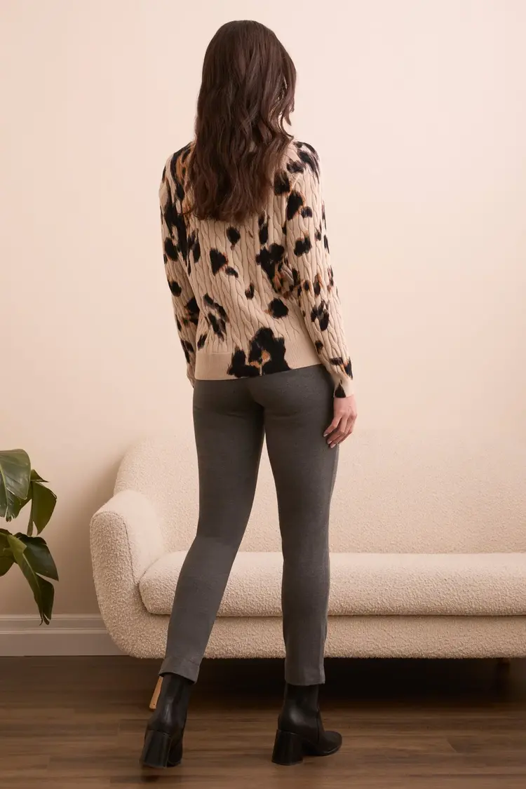 Tribal Tribal Long Sleeve Crewneck Sweater 2383O