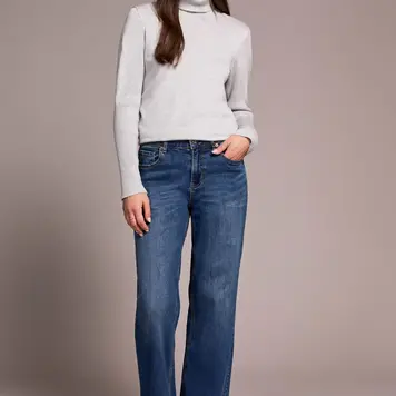 Tribal Tribal 5968U Petite Sophia Curvy Hugging Wide Leg Jeans