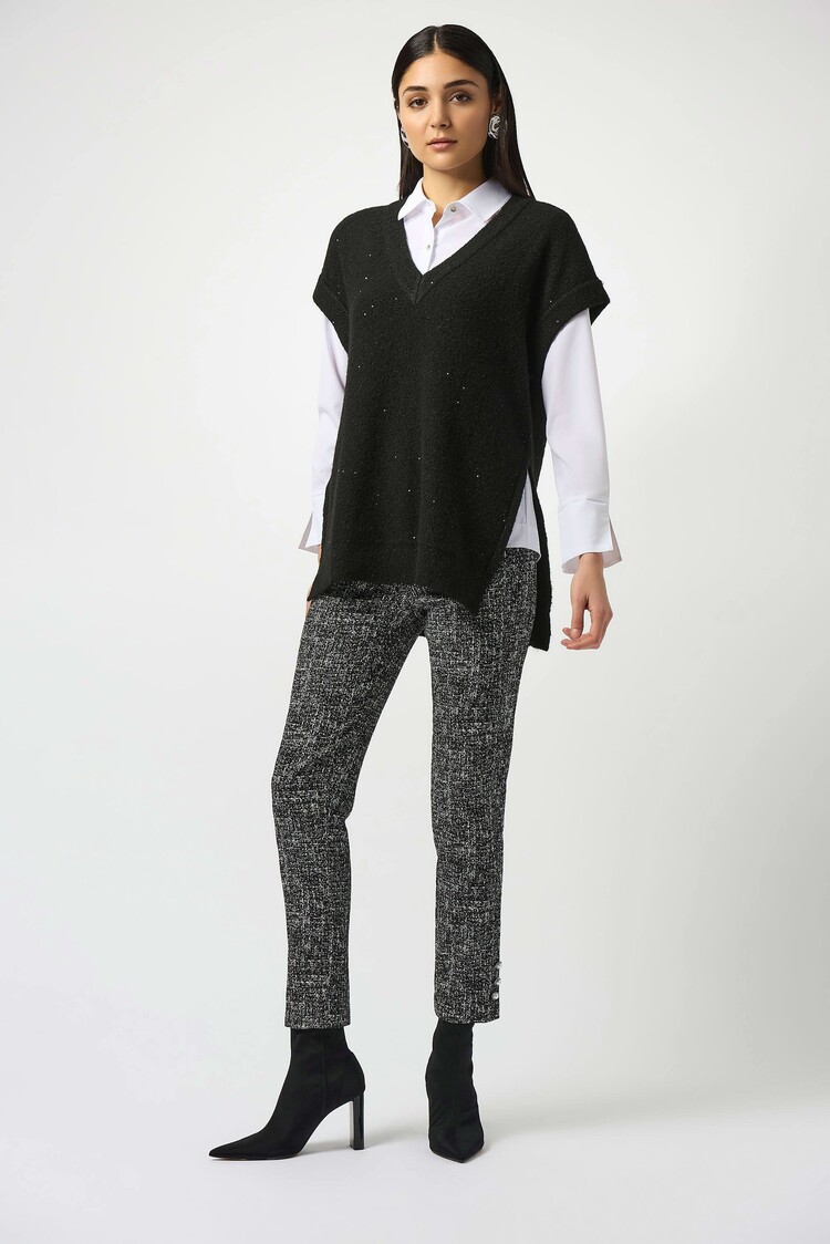 Joseph Ribkoff Joseph Ribkoff 253957 Sleeveless Sweater Tunic w/ Sequins