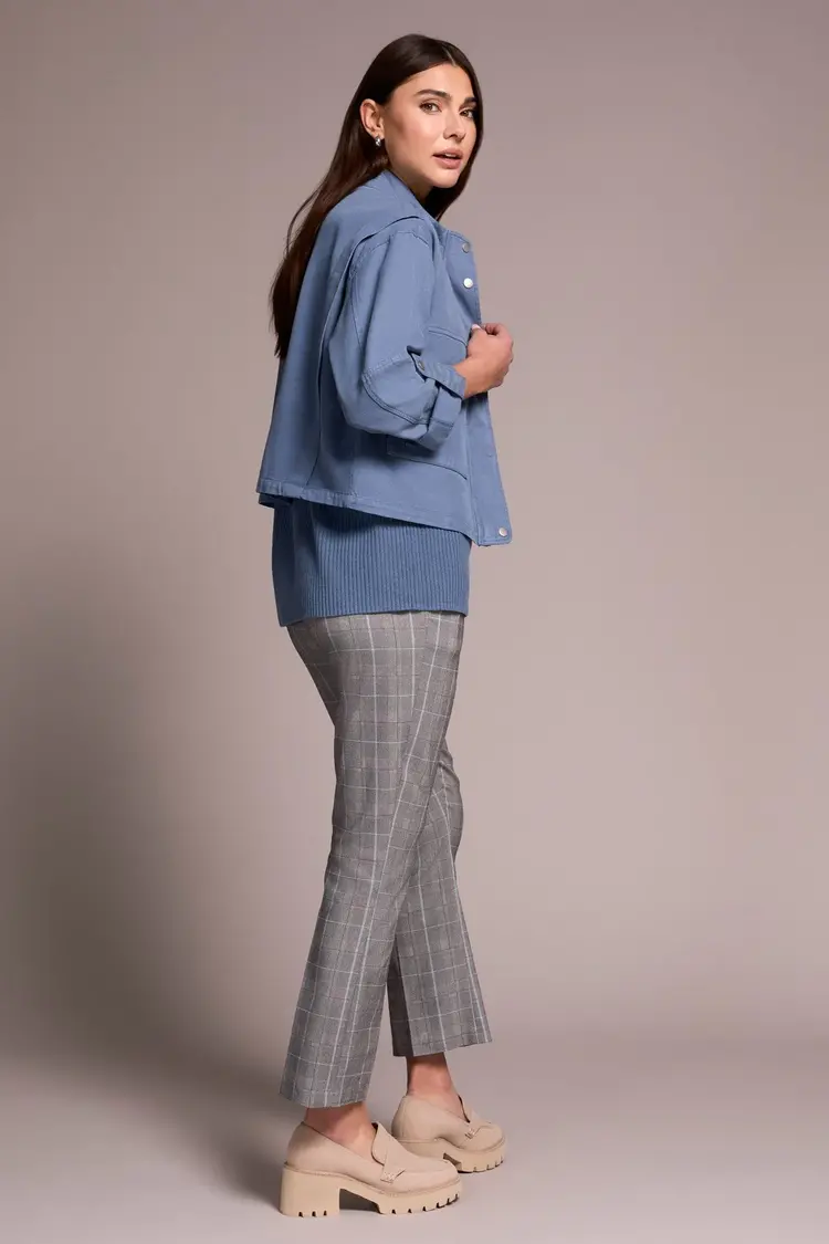 Tribal Tribal Long Sleeve Zip Front Jacket W/ Double Pockets 2385O