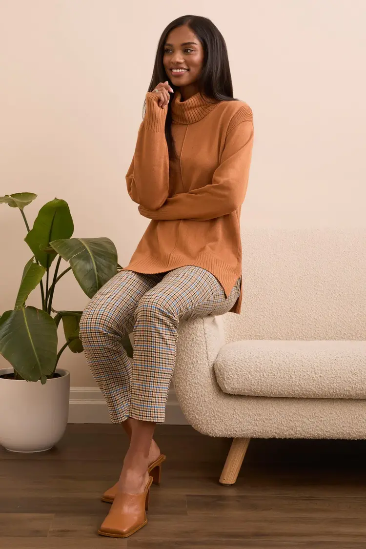 Tribal Tribal Long Sleeve Turtleneck Sweater 2395O