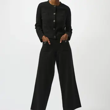 Joseph Ribkoff Joseph Ribkoff 253983 Sweater Knit Crew Neck Button-Front Jacket