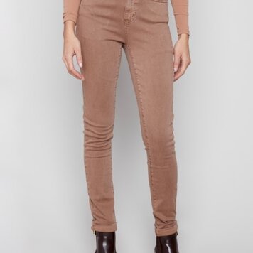 Charlie B Charlie B C5309Y Cuffed Hem Slim 5 Pocket Pant
