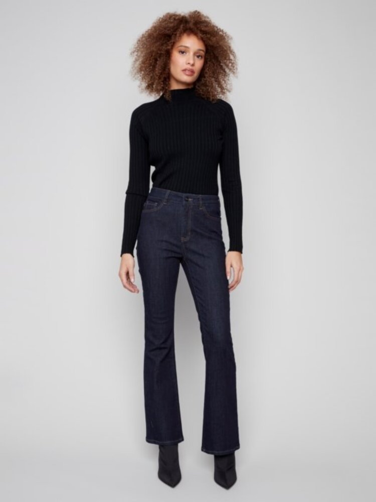 Charlie B Charlie B Bootcut Leg 5 Pocket Stretch Denim Pants C5533R