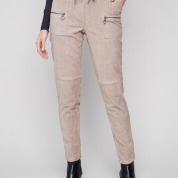 Charlie B Charlie B Pull-On Baby Corduroy Jogger Pant With Zip Pockets C5438RR