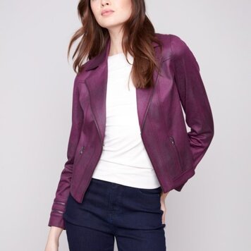 Charlie B Charlie B Vintage Faux Leather Jacket C6231Y