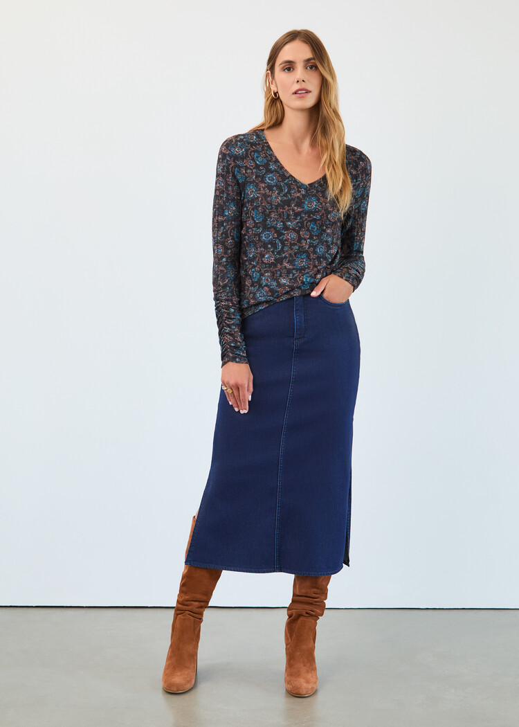 French Dressing Jeans French Dressing Jeans Long Sleeve V-Neck Top 3184508