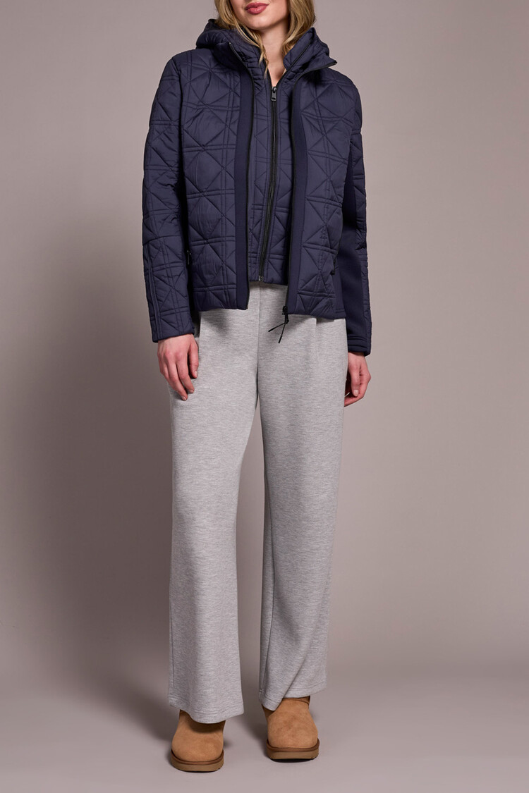 Tribal Tribal Long Sleeve Zip Front Puffer With Removable Hood 2353O