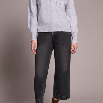 Tribal Tribal Long Sleeve Mock Neck Sweater 2252O