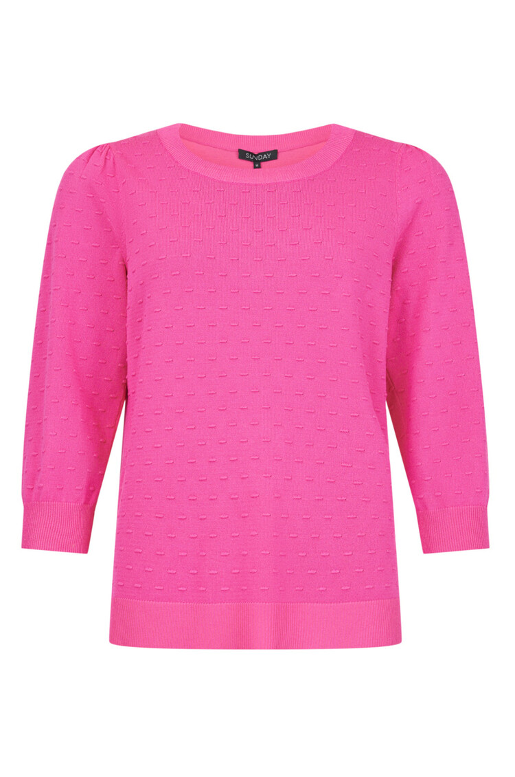 Sunday Sunday Pullover  textured crew neck 6741