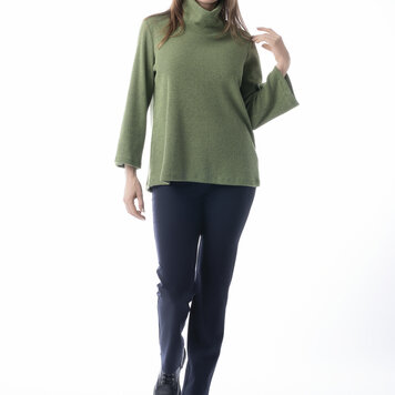 Pure Essence Pure Essence 251-8018 Long Sleeve Turtleneck Top