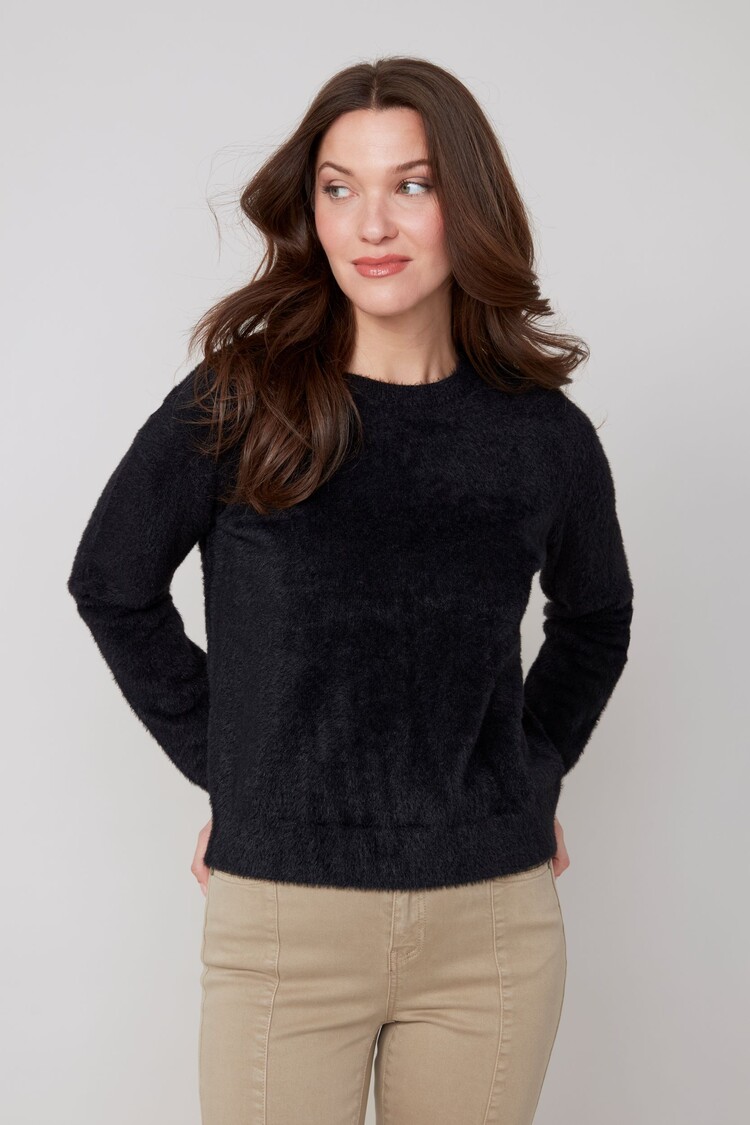 Renuar Renuar Crew Neck Long Sleeve Knit Sweater R6953