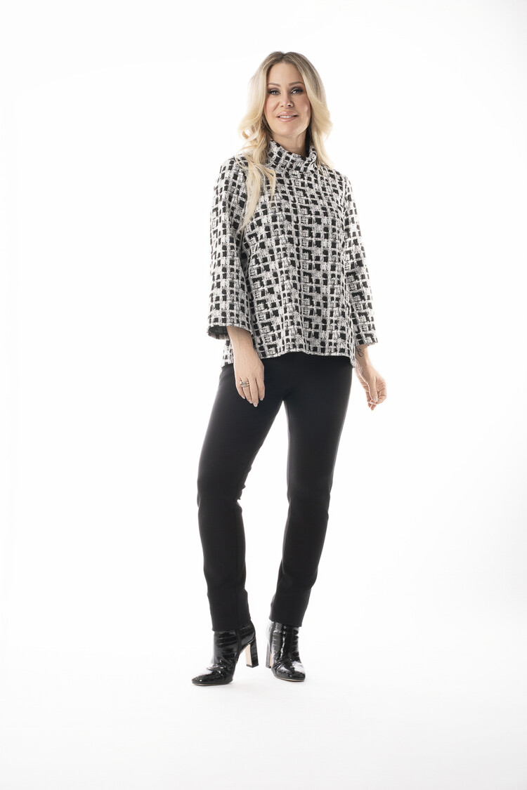 Pure Essence Pure Essence Mock Neck Long Sleeve 616-8018