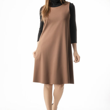 Pure Essence Pure Essence Round Neck Sleeveless Dress 176-5075