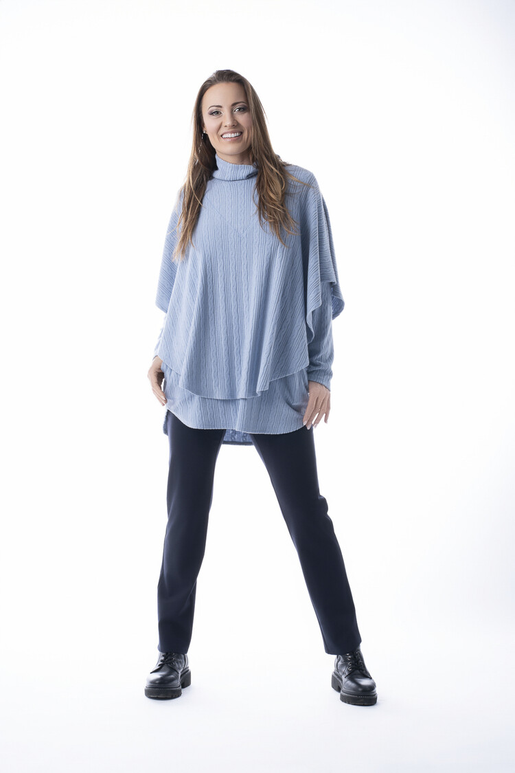 Pure Essence Pure Essence 627-4516 2 Piece Long Sleeve & Poncho Set