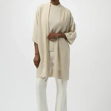 Joseph Ribkoff Joseph Ribkoff Sweater Knit Cover-Up with Iron-On Detail 254937