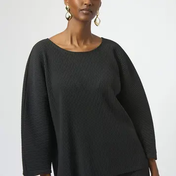 Joseph Ribkoff Joseph Ribkoff Pleated Scuba Crepe Boxy Top 254210