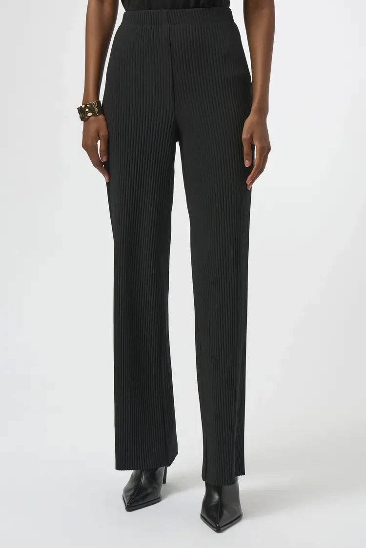 Joseph Ribkoff Joseph Ribkoff Pleated Scuba Crepe Wide-Leg Pants 254006