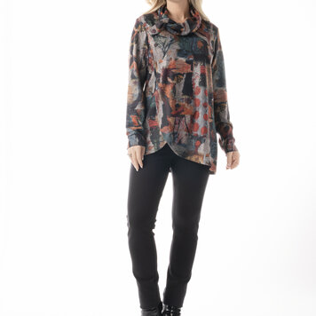 Pure Essence Pure Essence 633-4612 Cowl Neck Tunic