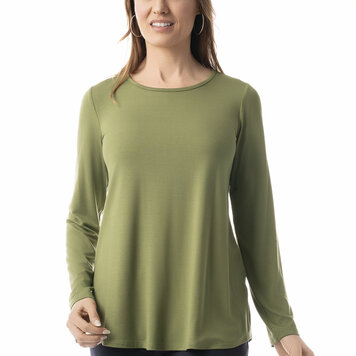Pure Essence Pure Essence 210-4719 Long Sleeve Bamboo Top