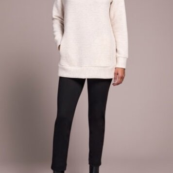 Tribal L/S TUNIC W/INVISIBLE POCKETS-SANDSTONE