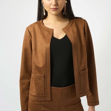 Joseph Ribkoff Joseph Ribkoff Scuba Suede Straight Jacket 253173
